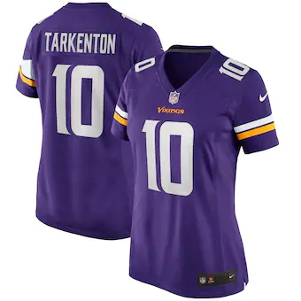 womens nike fran tarkenton purple minnesota vikings game re